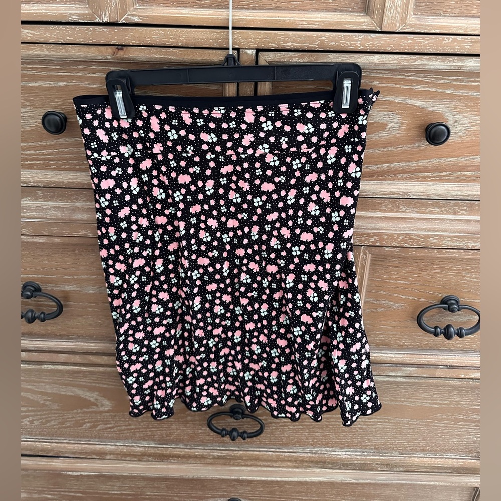 Free people floral mini skirt